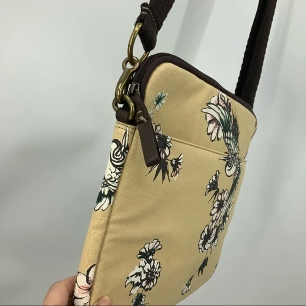 Lucky brand canvas padded messenger Crossbody laptop case